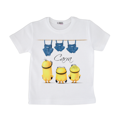 Carra Minions on Bottoms детска тениска 